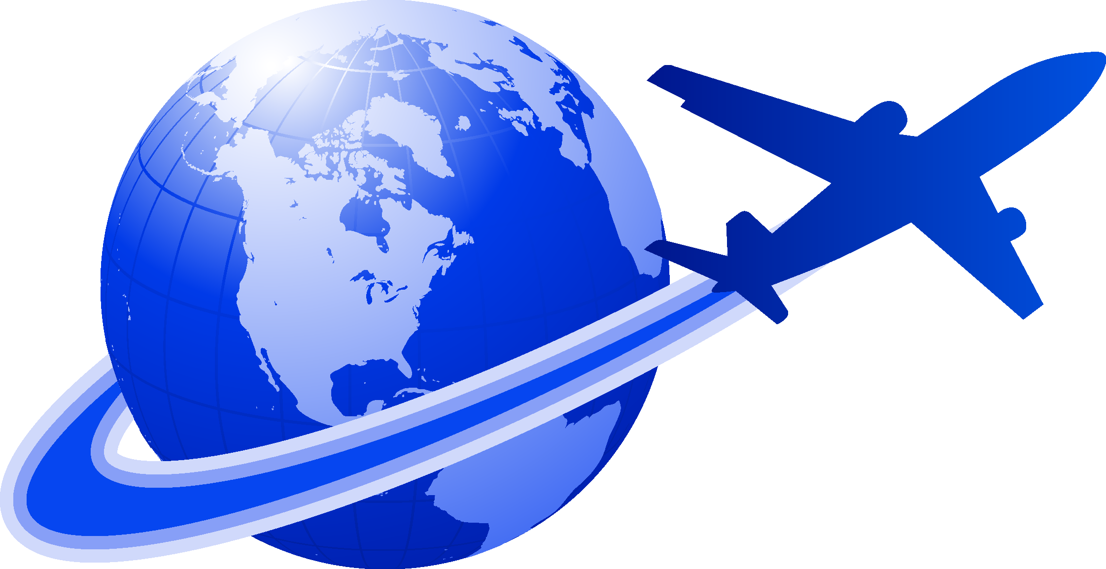 Globe With Airplane Png Png Image Collection