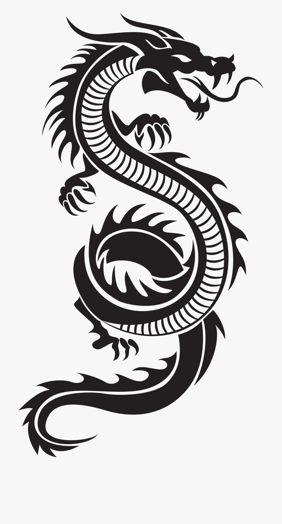Chinese Dragon Clipart Black Pictures On Cliparts Pub 2020