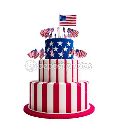 4 july clipart birthday cake
