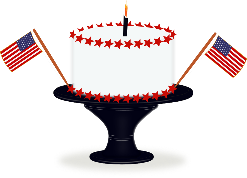 United Stats birthday cake
