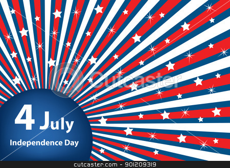 4 July independence day background stock vector