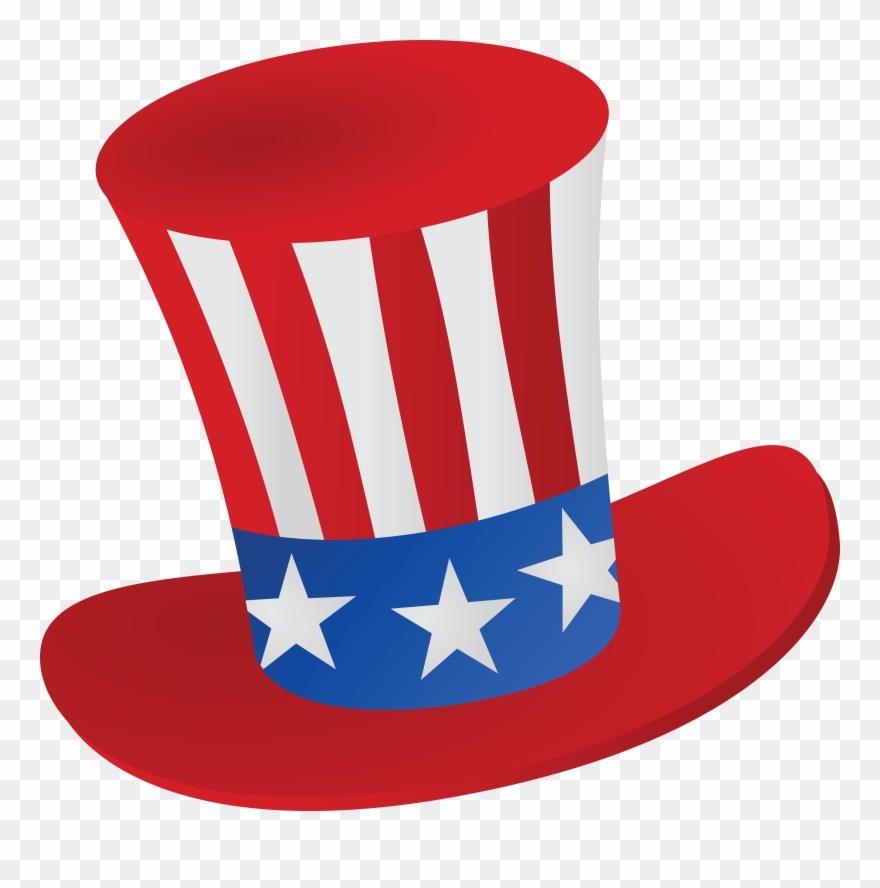 Free Clipart Of A Patriotic American Top Hat
