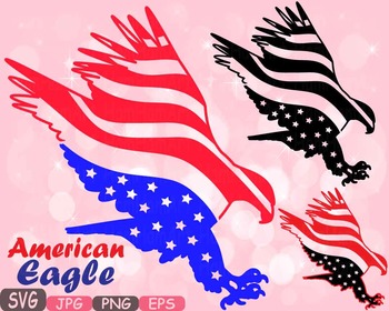 American flag eagle.