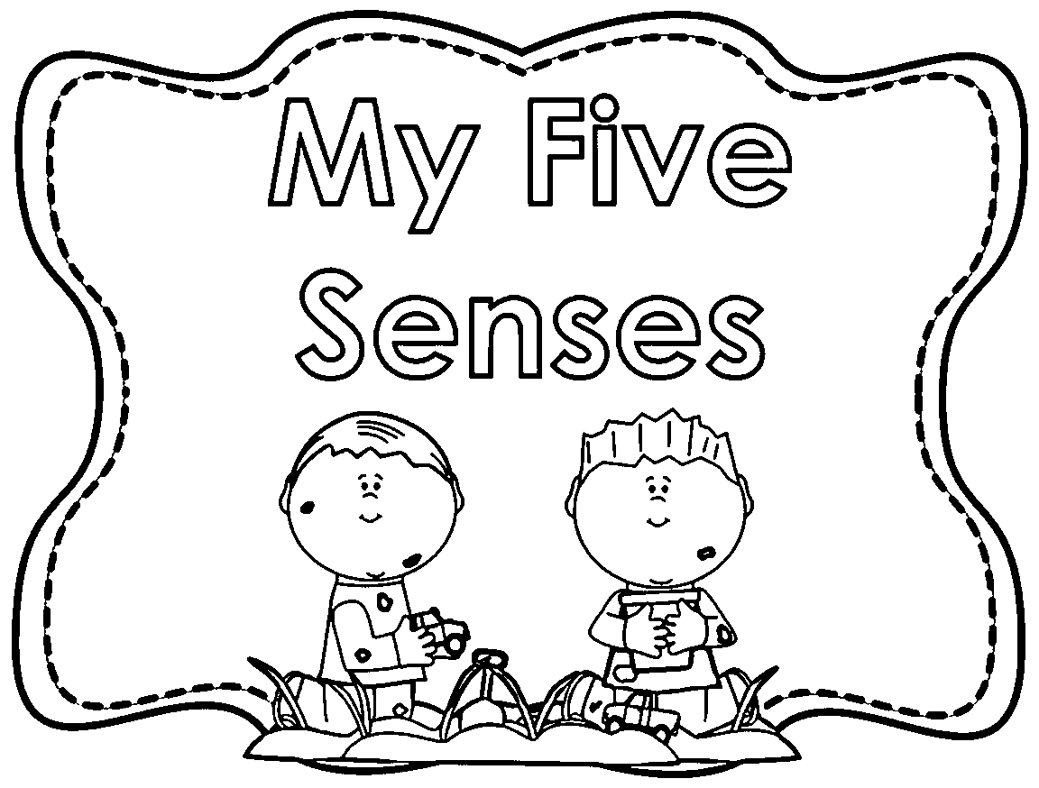 5 senses clipart toddler,
