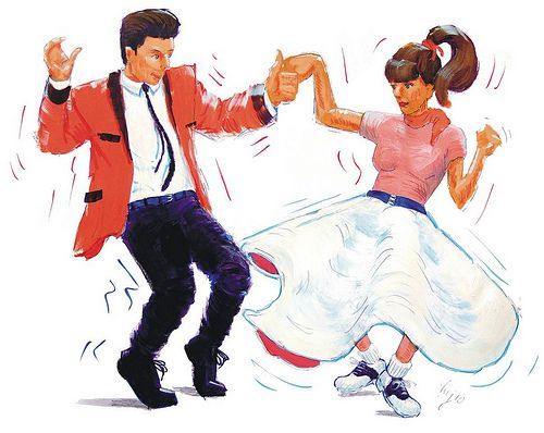 50s clipart rock and roll