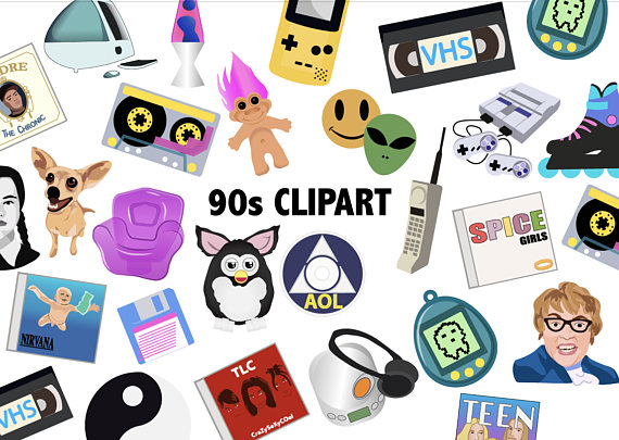 90s clipart throwback