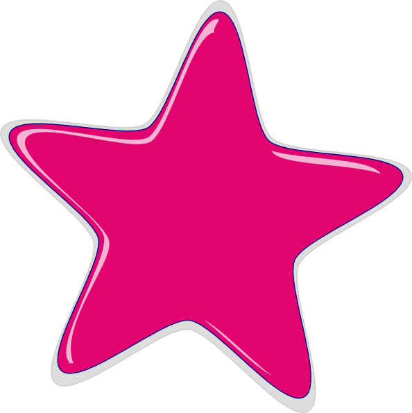 Pink star clip.