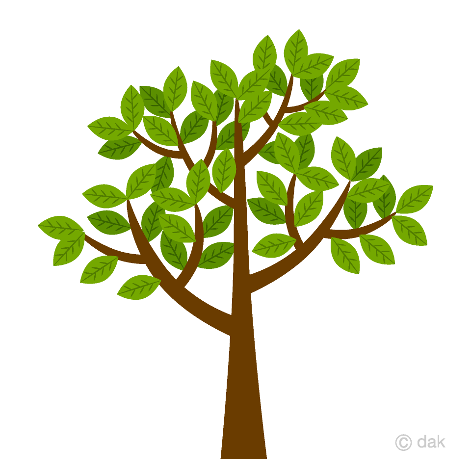 Free Tree with leaves Clipart Image