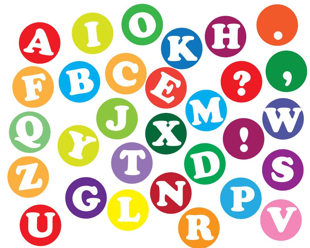 Instant download Alphabet letters Clip art, Scrapbooking