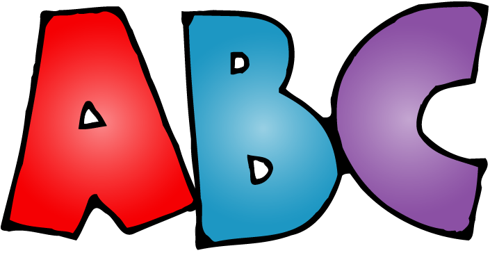 Collection abc clipart.