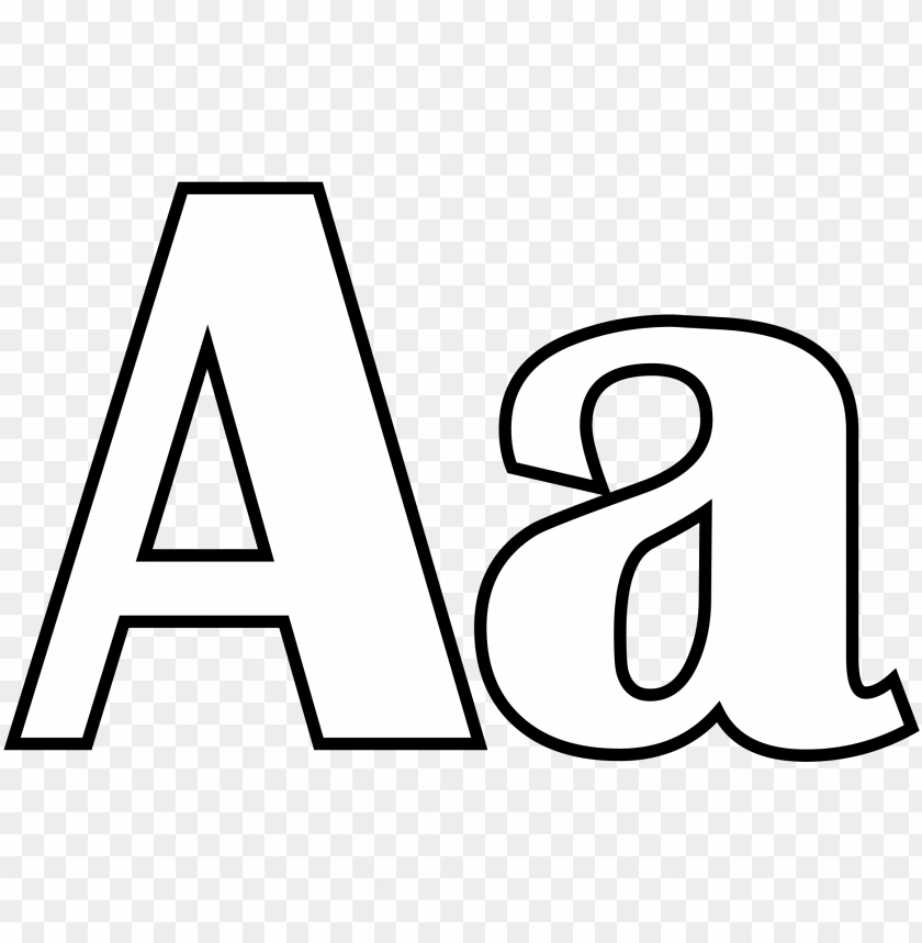 Abc letters clipart black and white