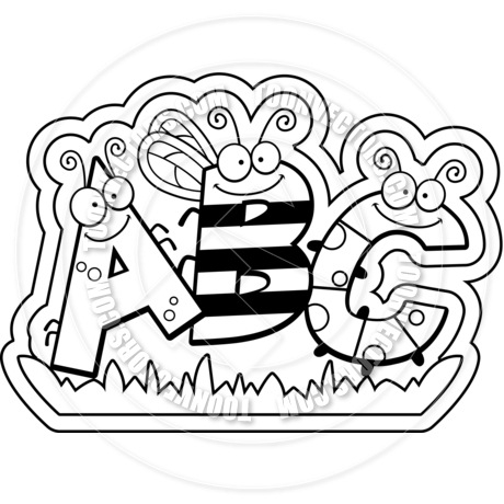 Abc Clipart Letters Black And White and other clipart images on