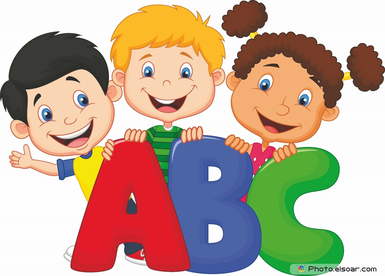 School kids with ABC