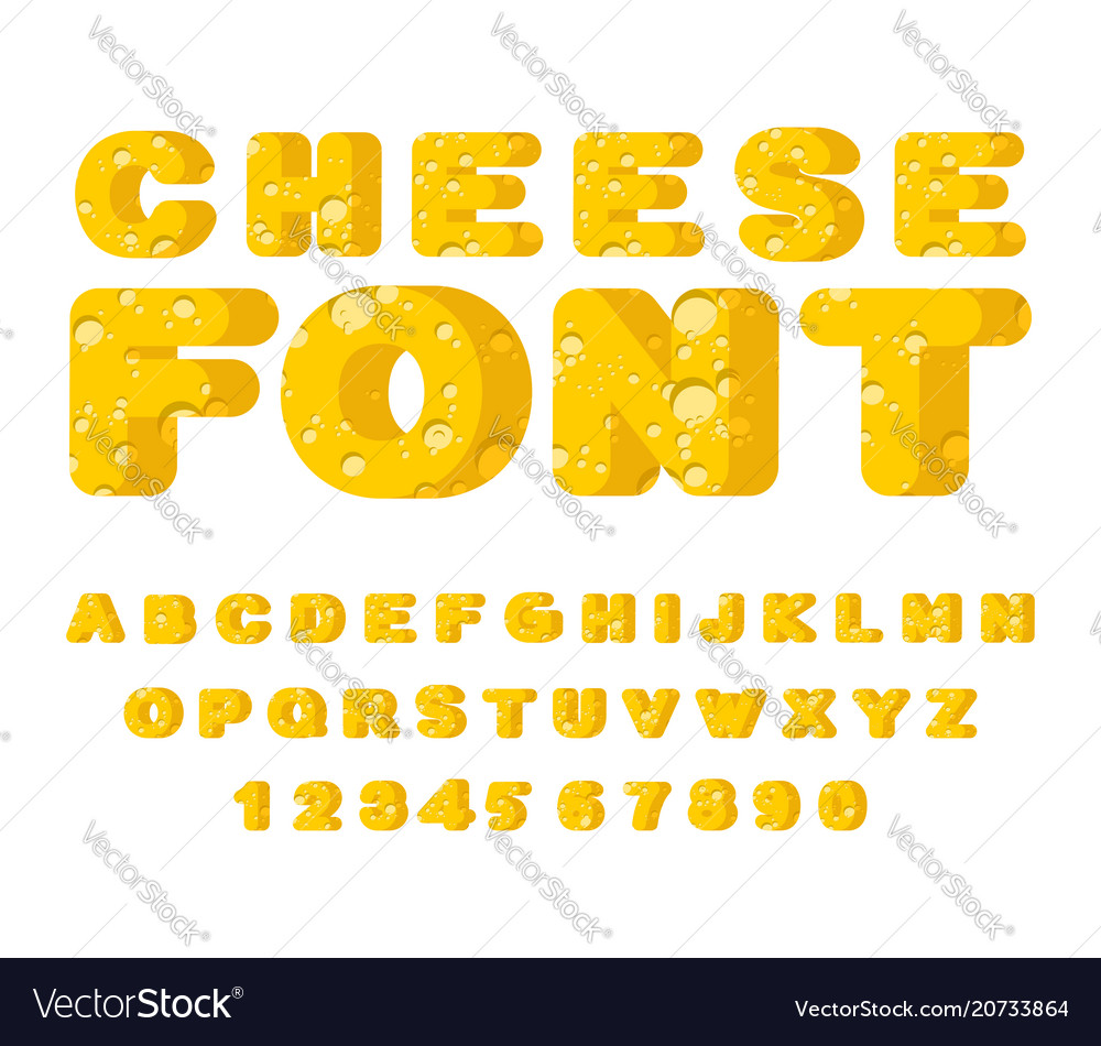 Cheese font cheesy.