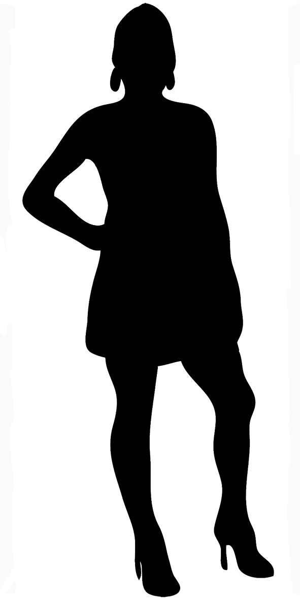 Female silhouette clip.