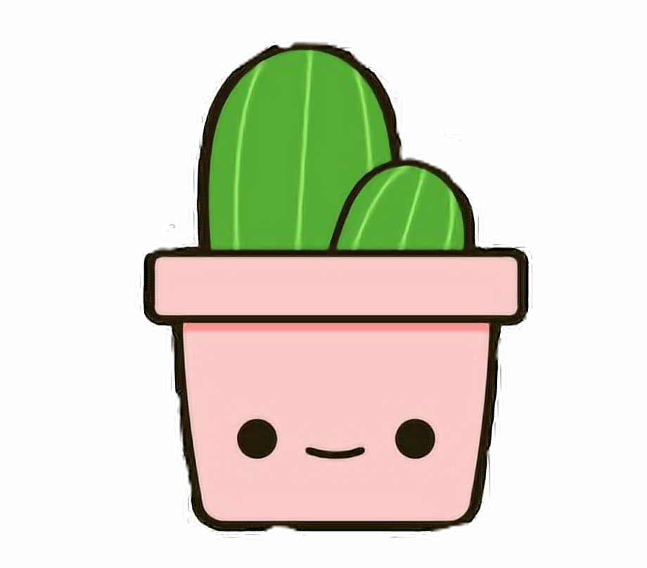 Ikawaii Cute Cactus Cutie Aesthetic Art Cartoon Pink