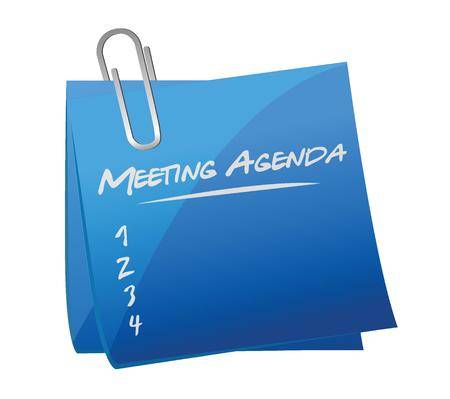 Meeting agenda clipart
