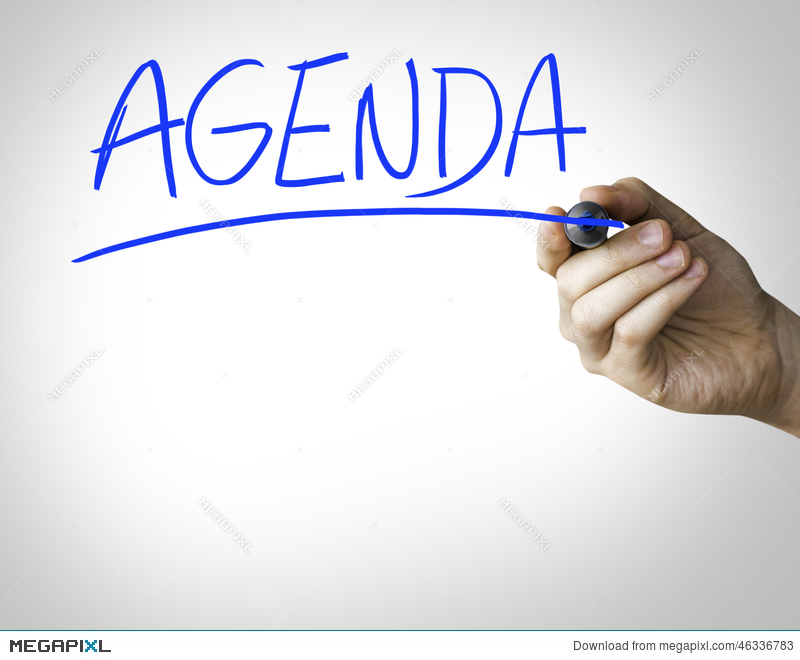 Agenda clipart written document, Agenda written document