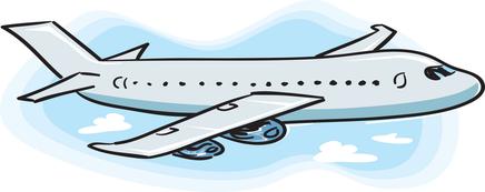 Airplane clipart animated.