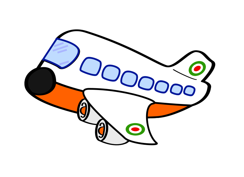 Free animated airplane.