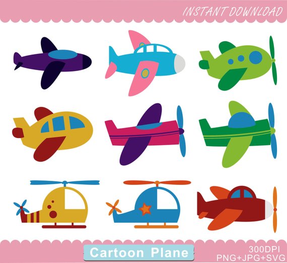 Plane Clipart, Airplane Clipart, Plane PNG, Helicopter