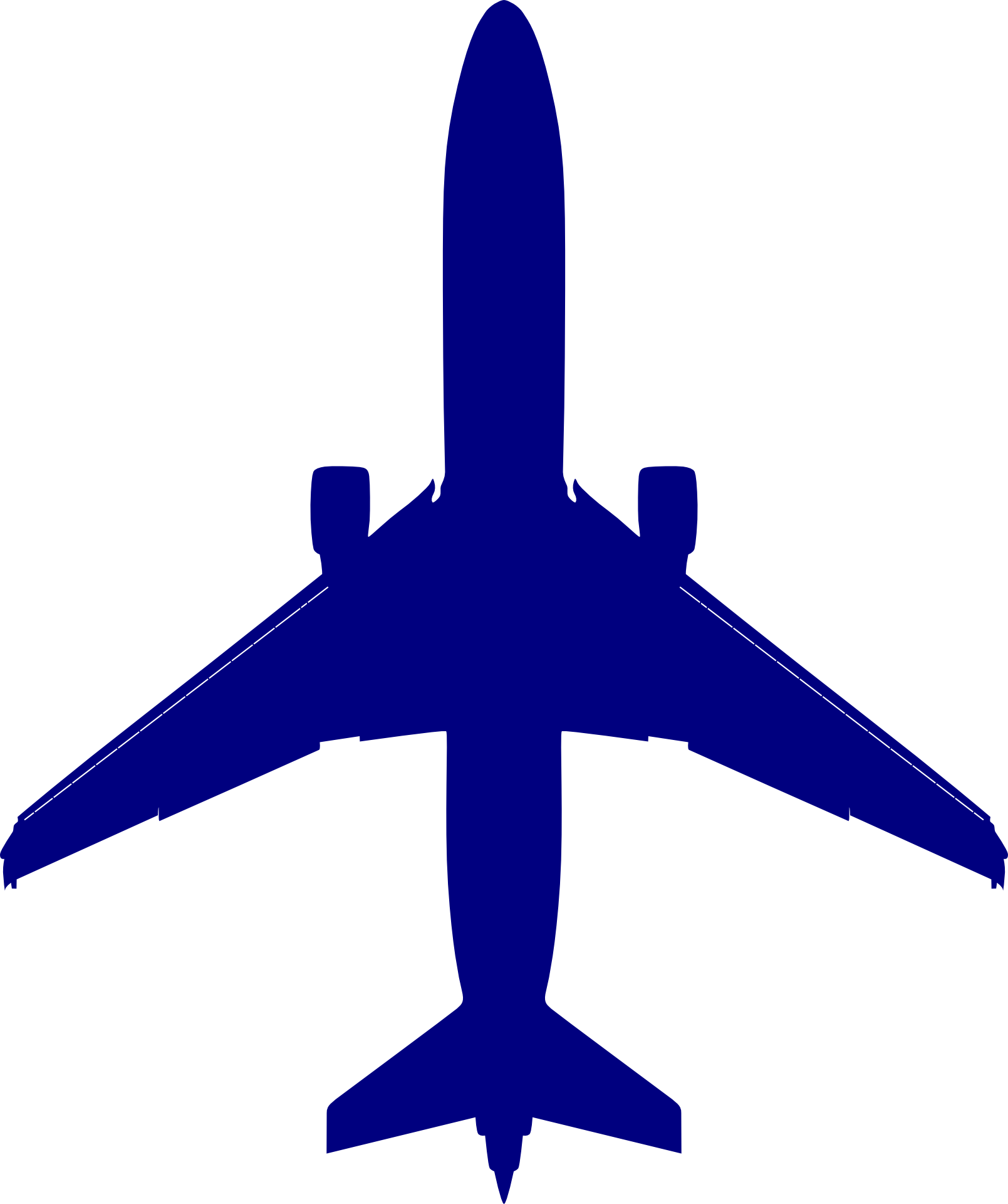 Blue airplane clipart free image
