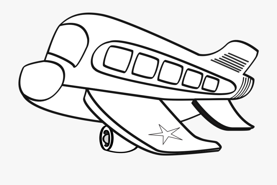 Funny airplane clipart.