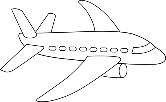 Free airplane drawing.