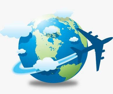Earth And Airplane, Earth Clipart, Airplane Clipart