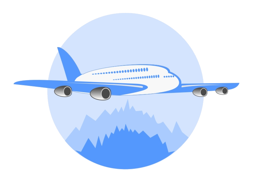 Airplane clipart logo.