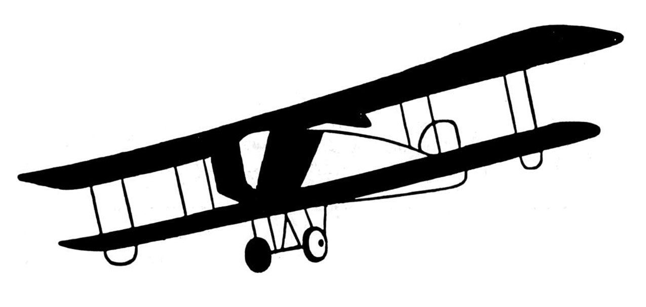 Biplane clipart old.