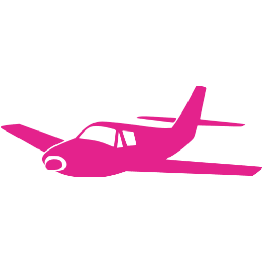 Pink airplane cliparts.