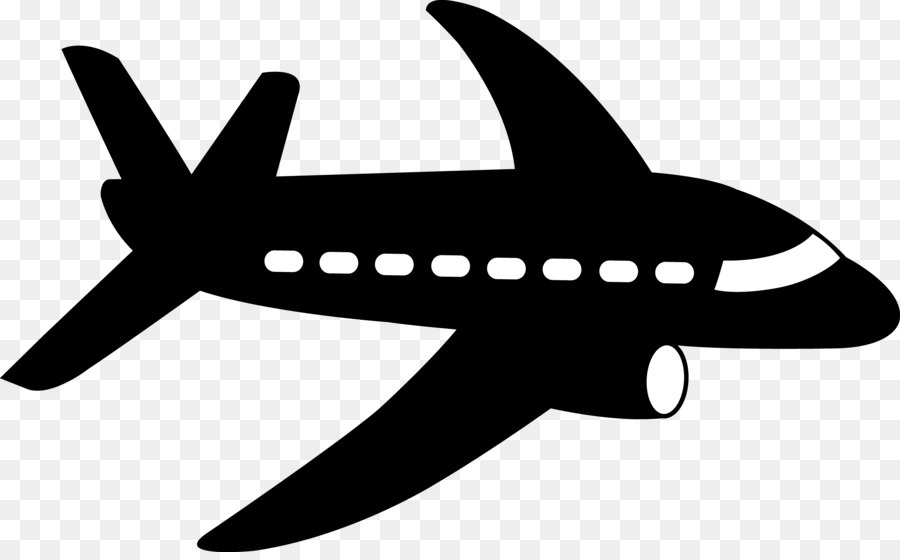 Airplane silhouette clipart.
