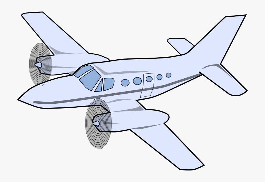 Cartoon airplane clipart.