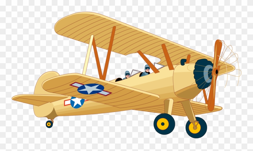 Clipart Small Airplane Vintage