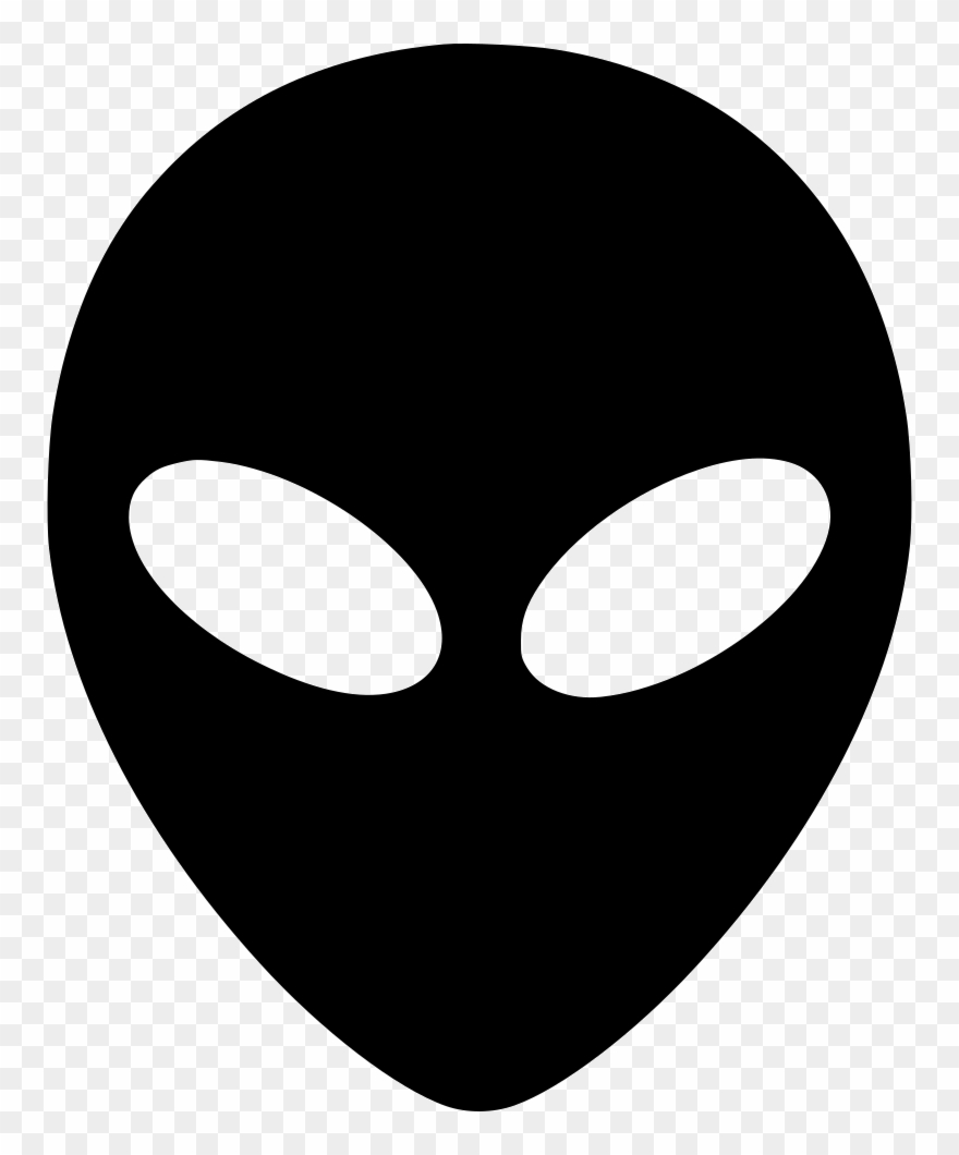 Alien icon black.