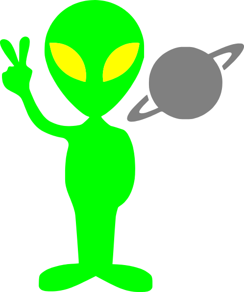 Free cartoon alien.