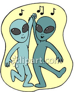 Two Aliens Dancing