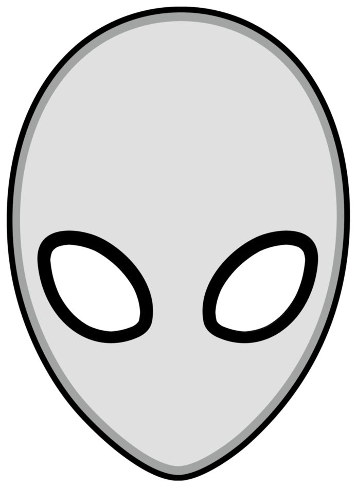 Alien face png.