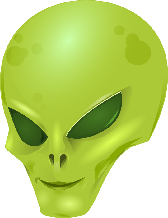 alien clipart face