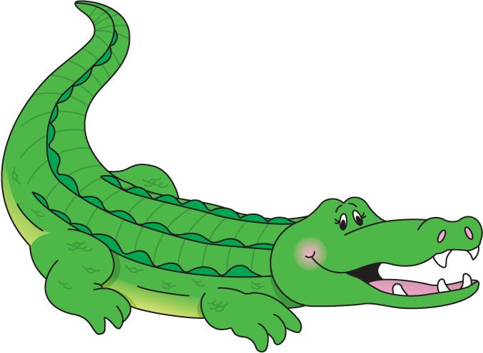 Cute Crocodile Clipart