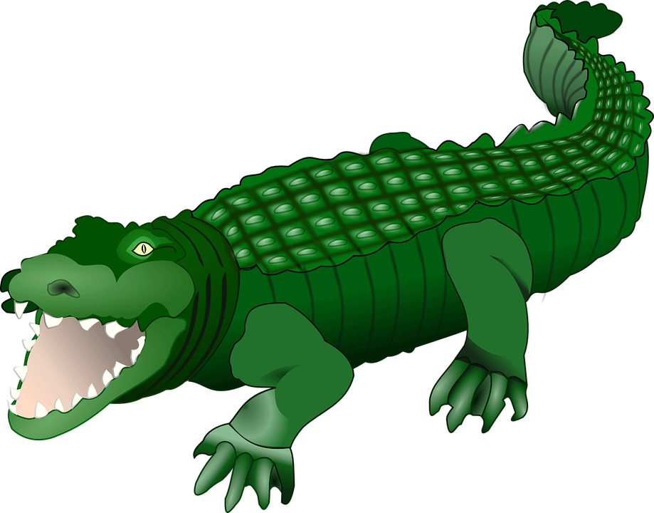 Clipart alligator scary.