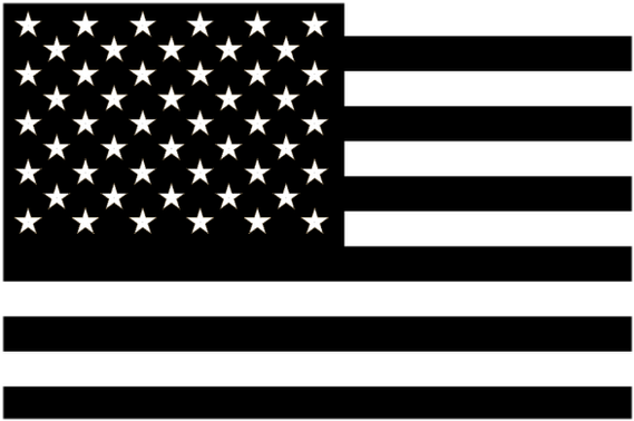 Usa flag black.