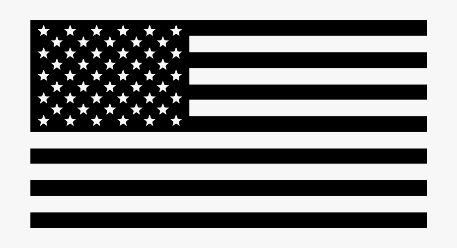American flag black