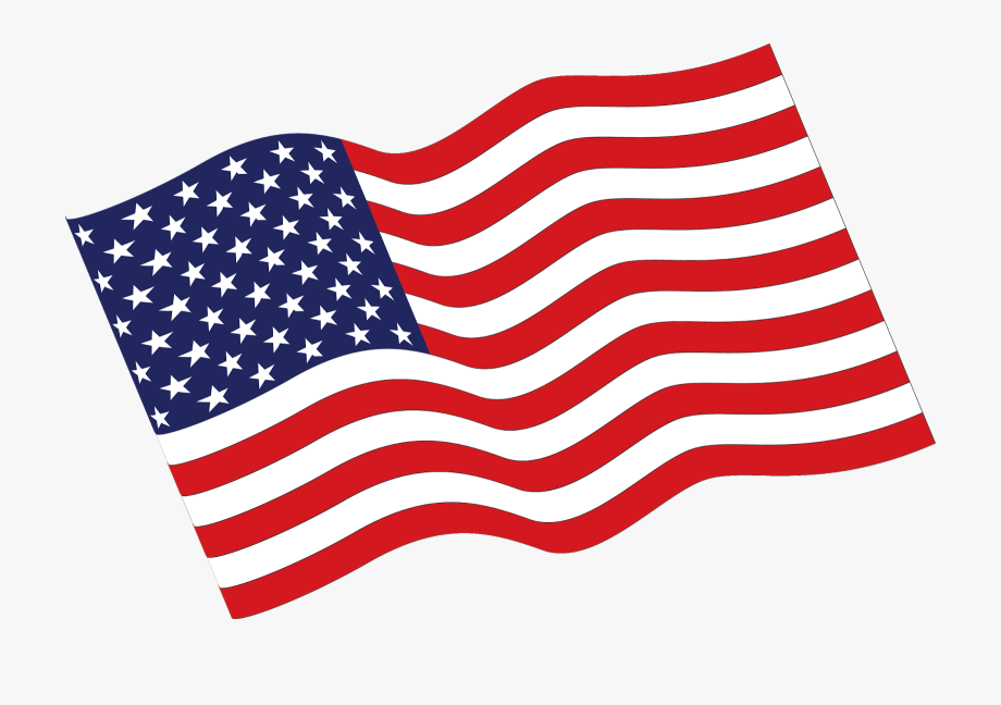 american flag clipart cartoon