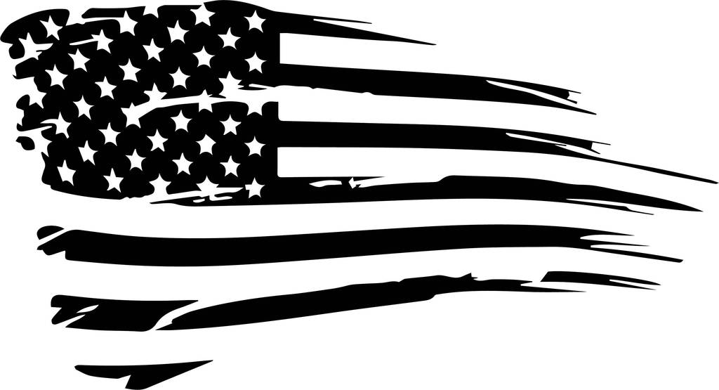 Distressed american flag.
