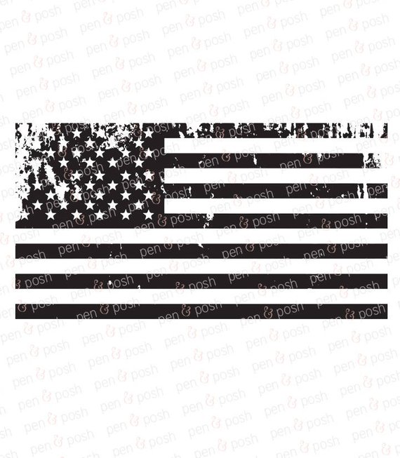 American Flag Rustic cliparts image pack with transparent