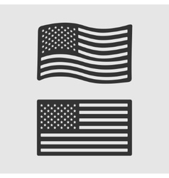 American Flag Silhouette Vector Images