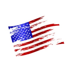 Tattered american flag.