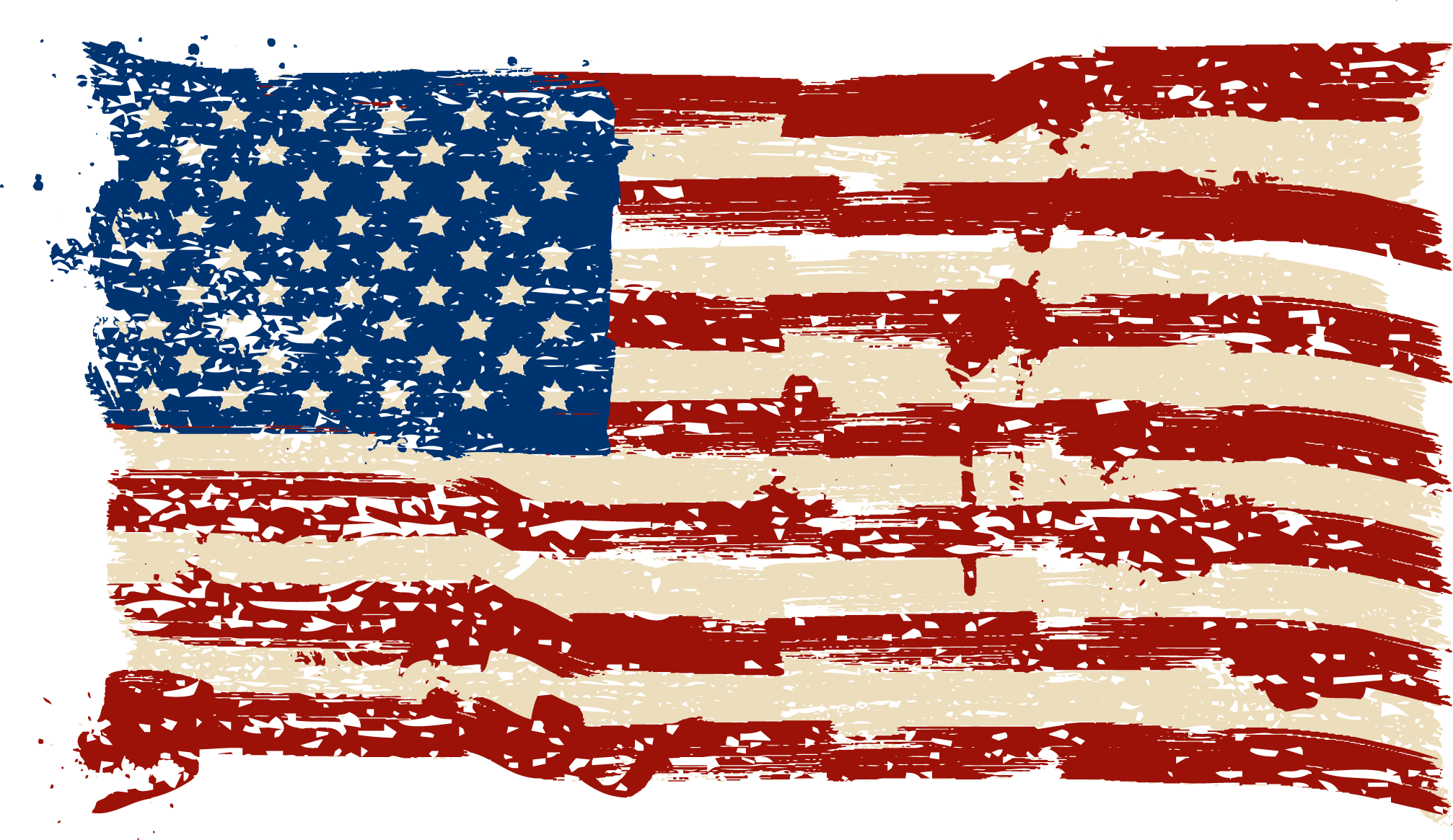 american flag clipart tattered